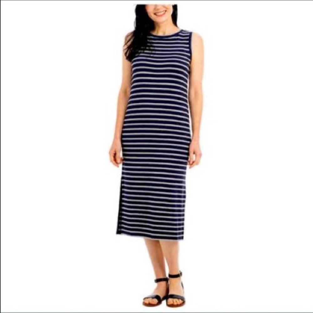 Hilary Radley Ladies' Midi Dress, Blue (size : XS, S, M, L, XL, XXL, 2X, 3X) - Picture 1 of 9